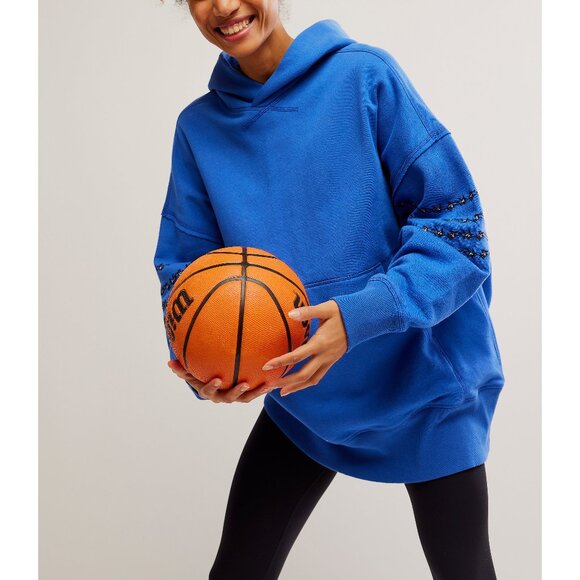 🆕 FP MOVEMENT At My Best Embroidered Hoodie / Stellar Blue - Picture 2 of 6